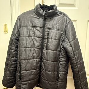 ZeroXposur Men’s Puffer Jacket - Dark Grey Textured M
